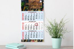Wandkalender 3 Monate Basic (Englisch)