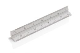 Aluminium-Dreikantlineal 15 cm